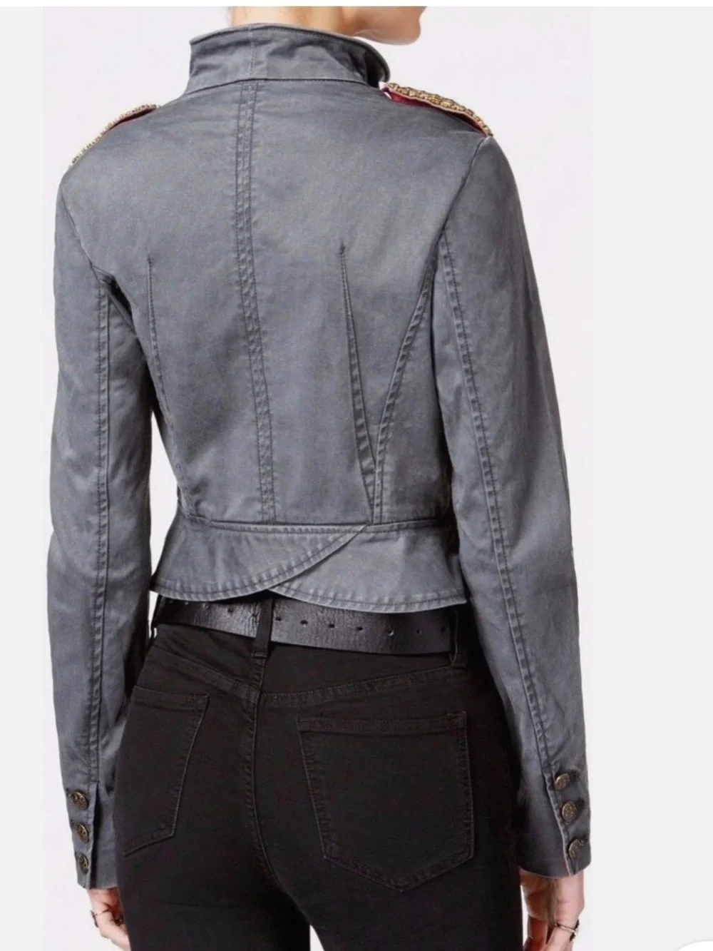 Free People cropped military